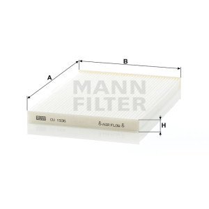 Фильтр салона MANN-FILTER CU 1936